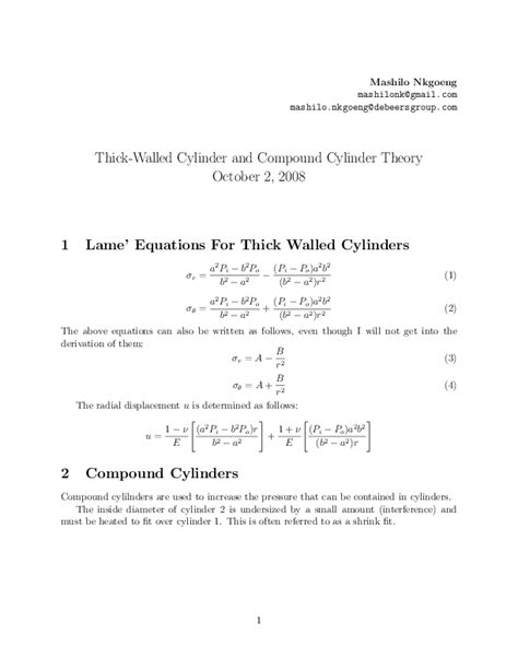 thick walled cylinder pdf